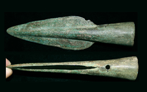 Bronze Age Socketed Spear Point, Urnfield Culture c. 1000-800 BC Bronze Age Socketed Spear Point, Urnfield Culture c. 1000-800 BC